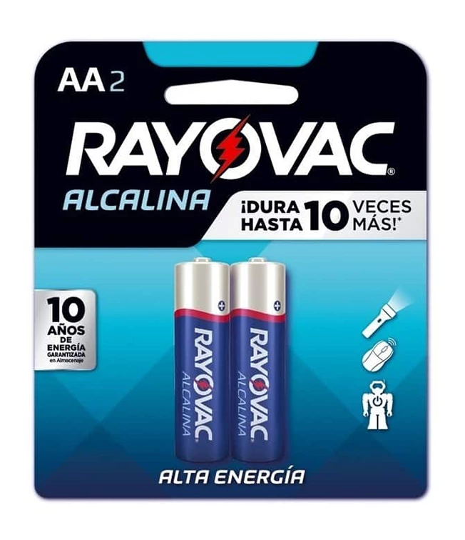 RAYOVAC PILA ALK AAX 2 ALCALINA BLISTER