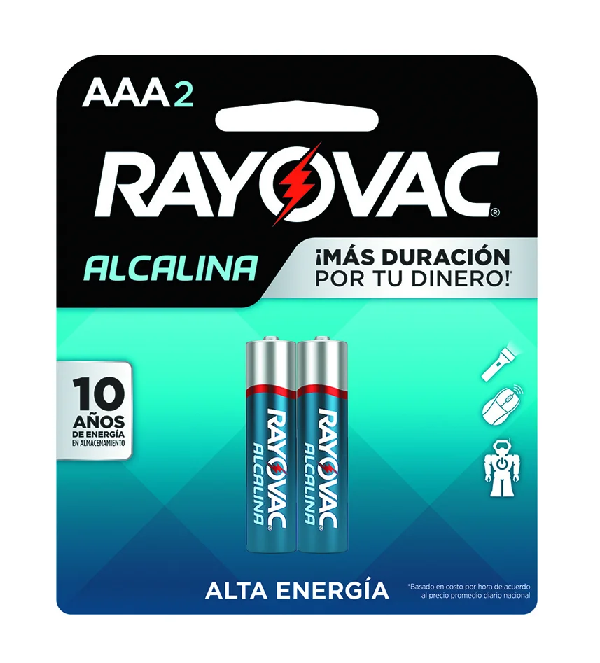 RAYOVAC PILA ALK AAAX 2 ALCALINA BLISTER